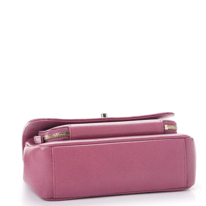 Chanel Caviar Quilted Small Business Affinity Flap Dark Pink 4 of 9
