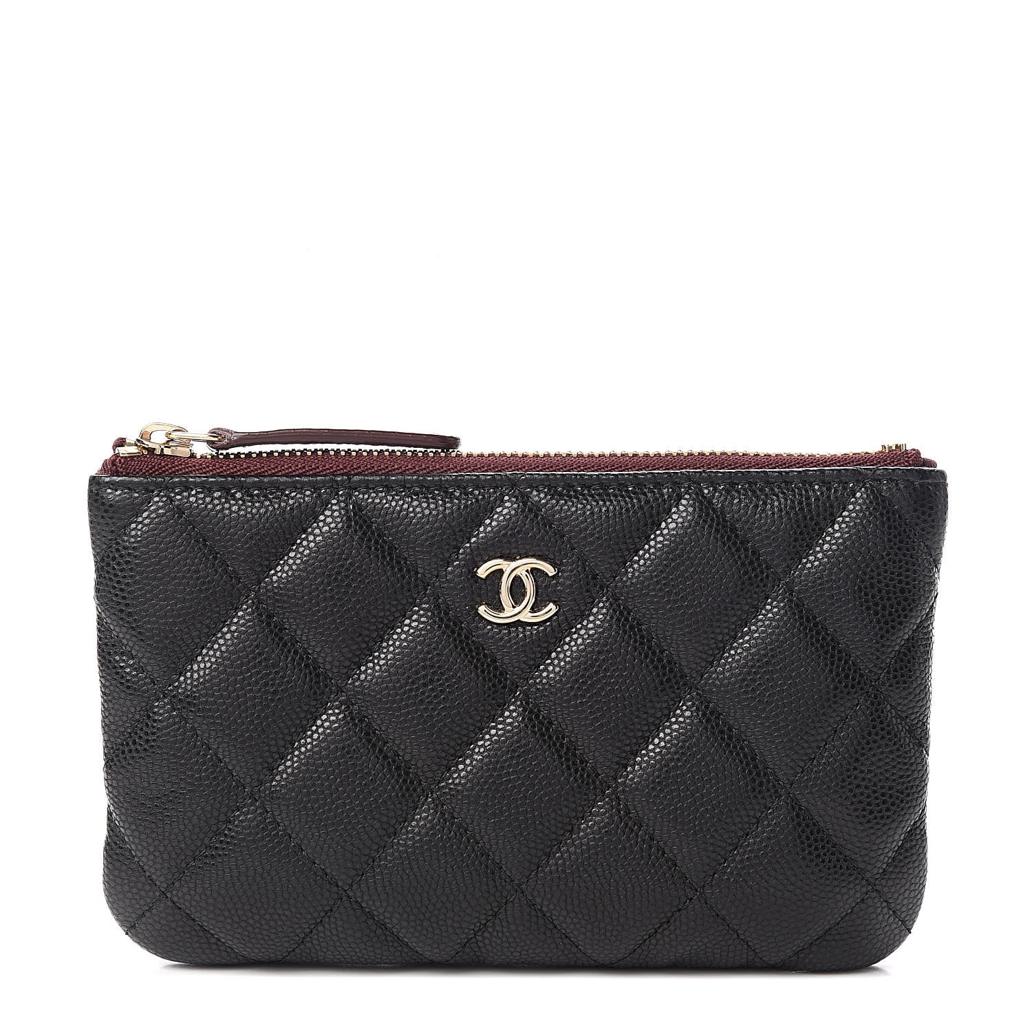 Chanel Caviar Quilted Small Cosmetic Case Black 1 of 8