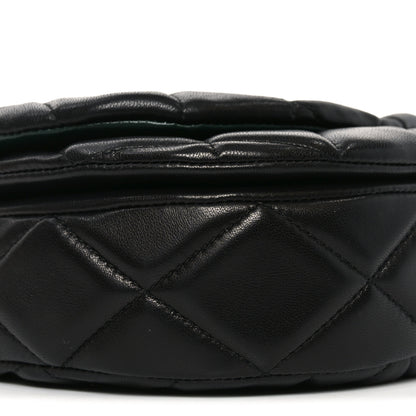 Burberry Lambskin Quilted Rocking Horse Shoulder Bag Black 8 of 9