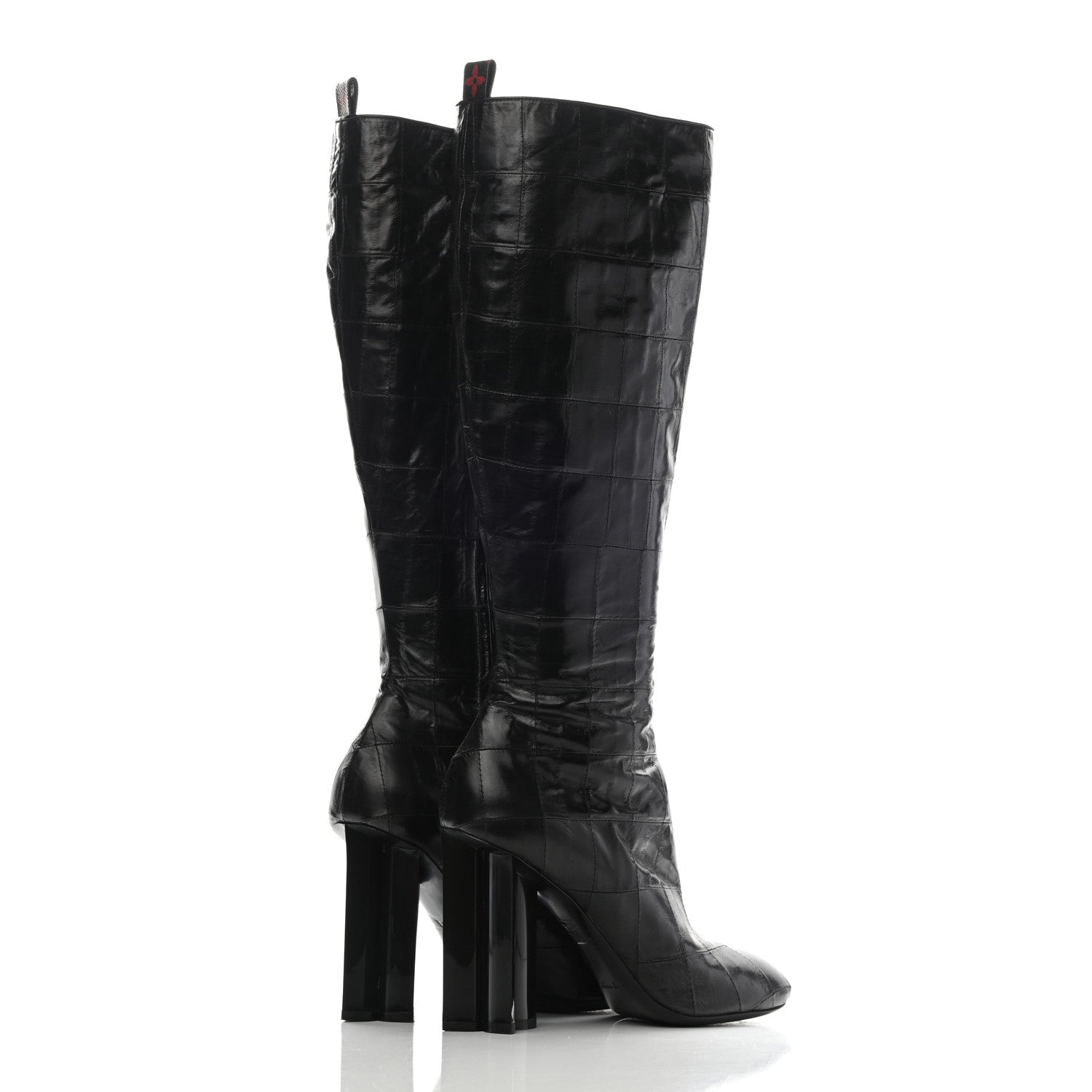Louis Vuitton Eel Instinct High Boots 40 Black 4 of 12