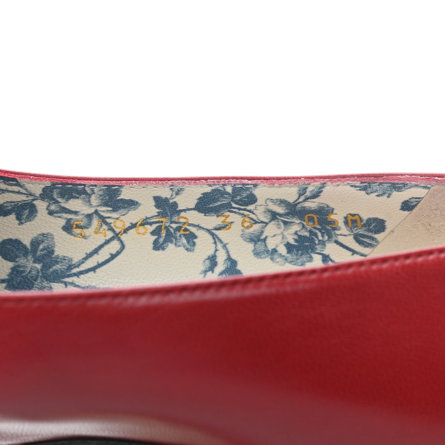 Gucci Malaga Kid GG Victoire 95mm Loafer Pumps 36 Hibiscus Red 9 of 11