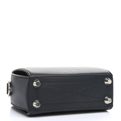 Alexander McQueen Fine Grain Goatskin Box Shoulder Bag 19 Navy 4 of 11