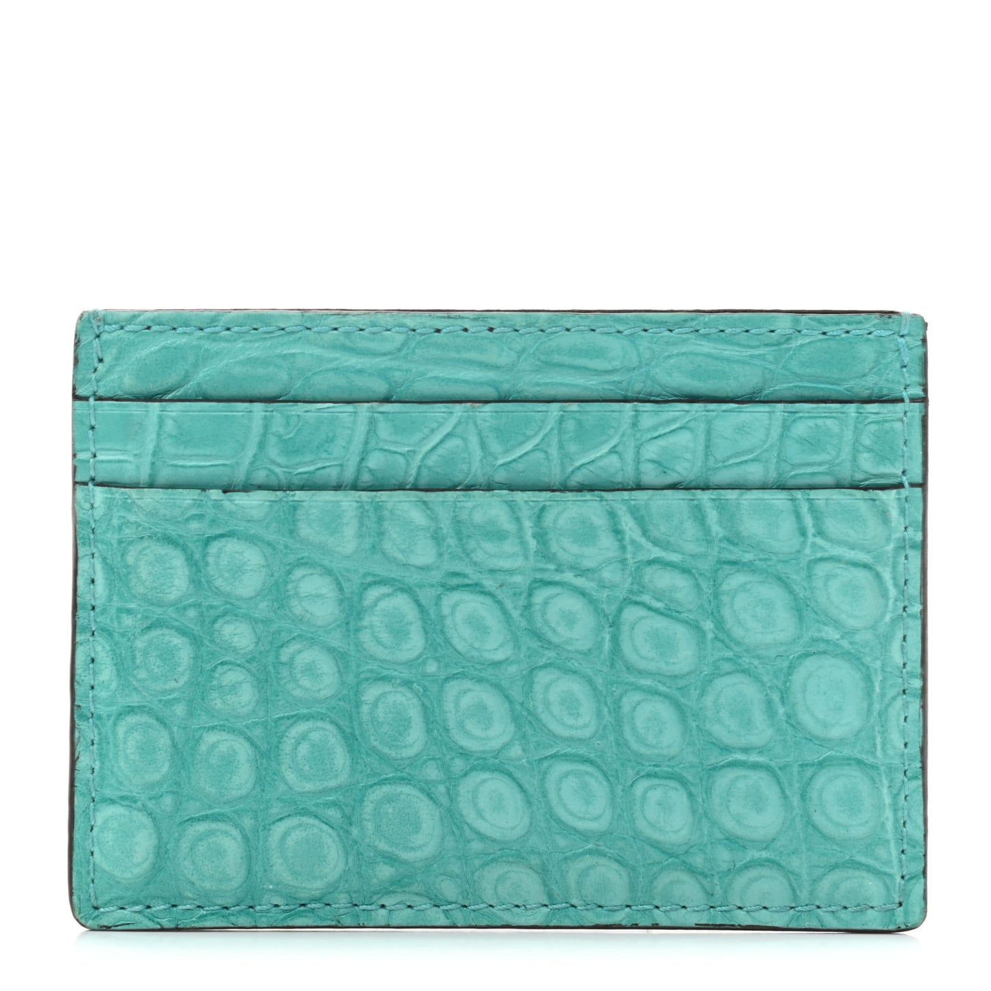 Crocodile Card Holder Vert