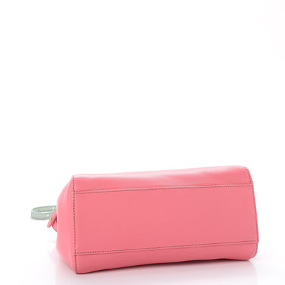Fendi Nappa Colorblock Mini Peekaboo Iconic Satchel Rosa Fluo Oxigen Slate 6 of 9