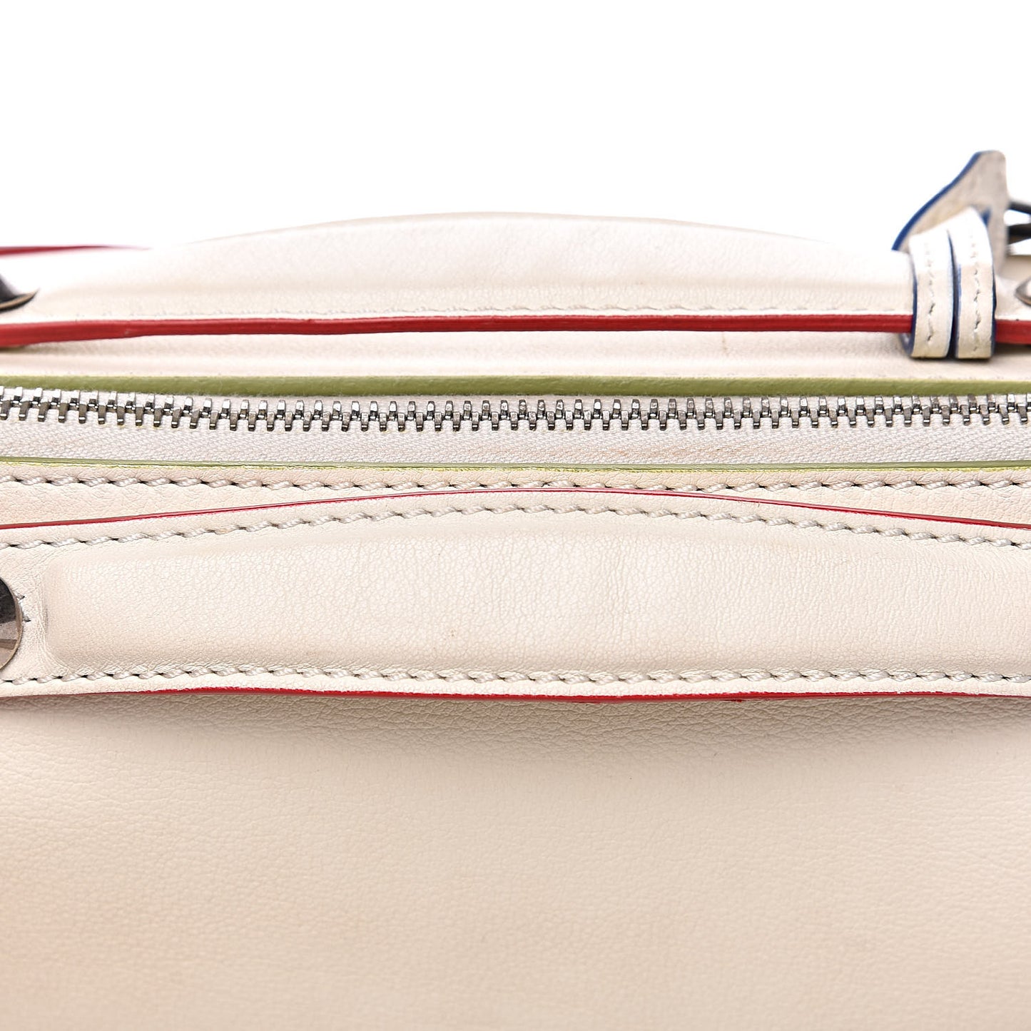 Vitello Dolce Marquetry Medium By The Way Boston Bag White Multicolor