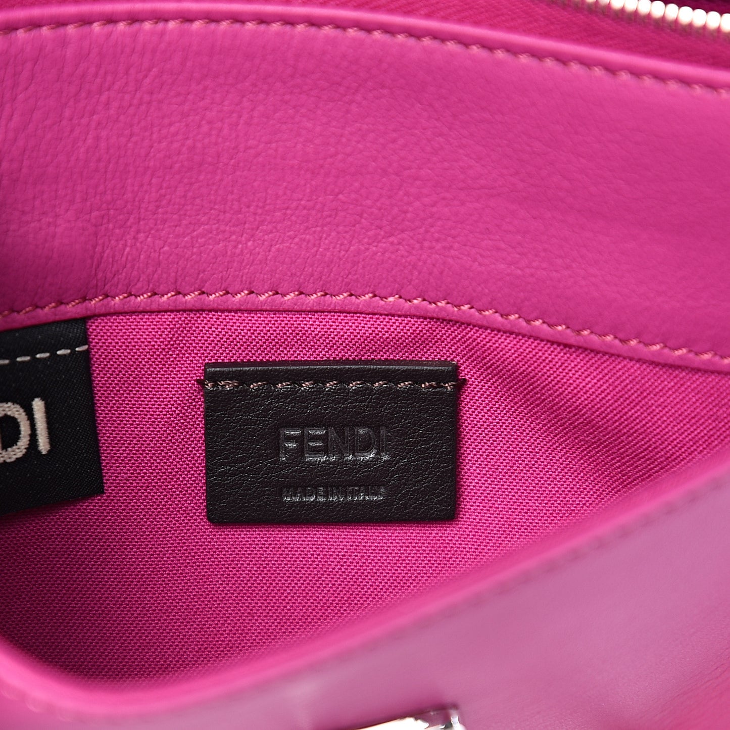 Snakeskin Tube Wallet on Chain Magenta