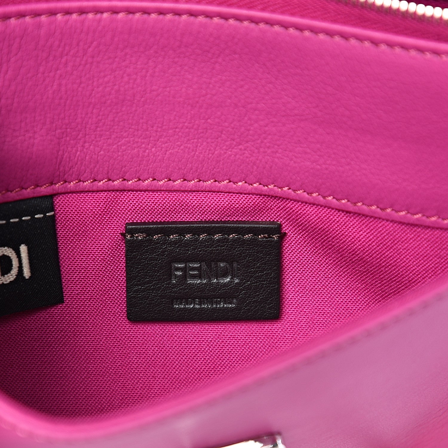 Fendi Snakeskin Tube Wallet on Chain Magenta 5 of 10