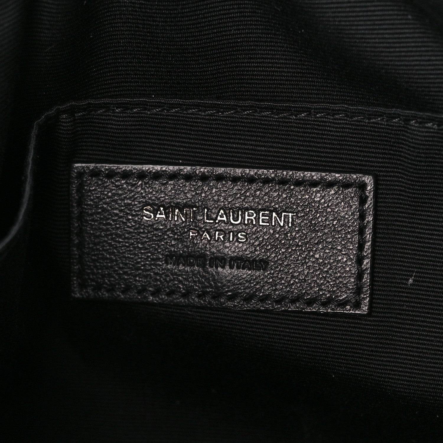 Saint Laurent Calfskin Matelasse Monogram Monochrome Lou Camera Bag Black 6 of 10