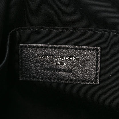 Saint Laurent Calfskin Matelasse Monogram Monochrome Lou Camera Bag Black 6 of 10