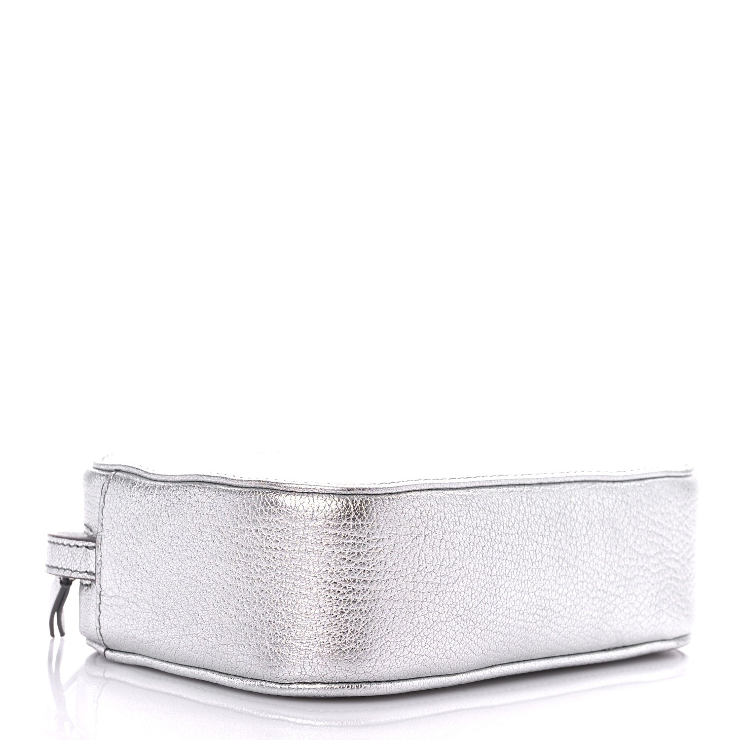 Balenciaga Metallic Goatskin Logo XS Everyday Camera Bag Argent Black 4 of 8