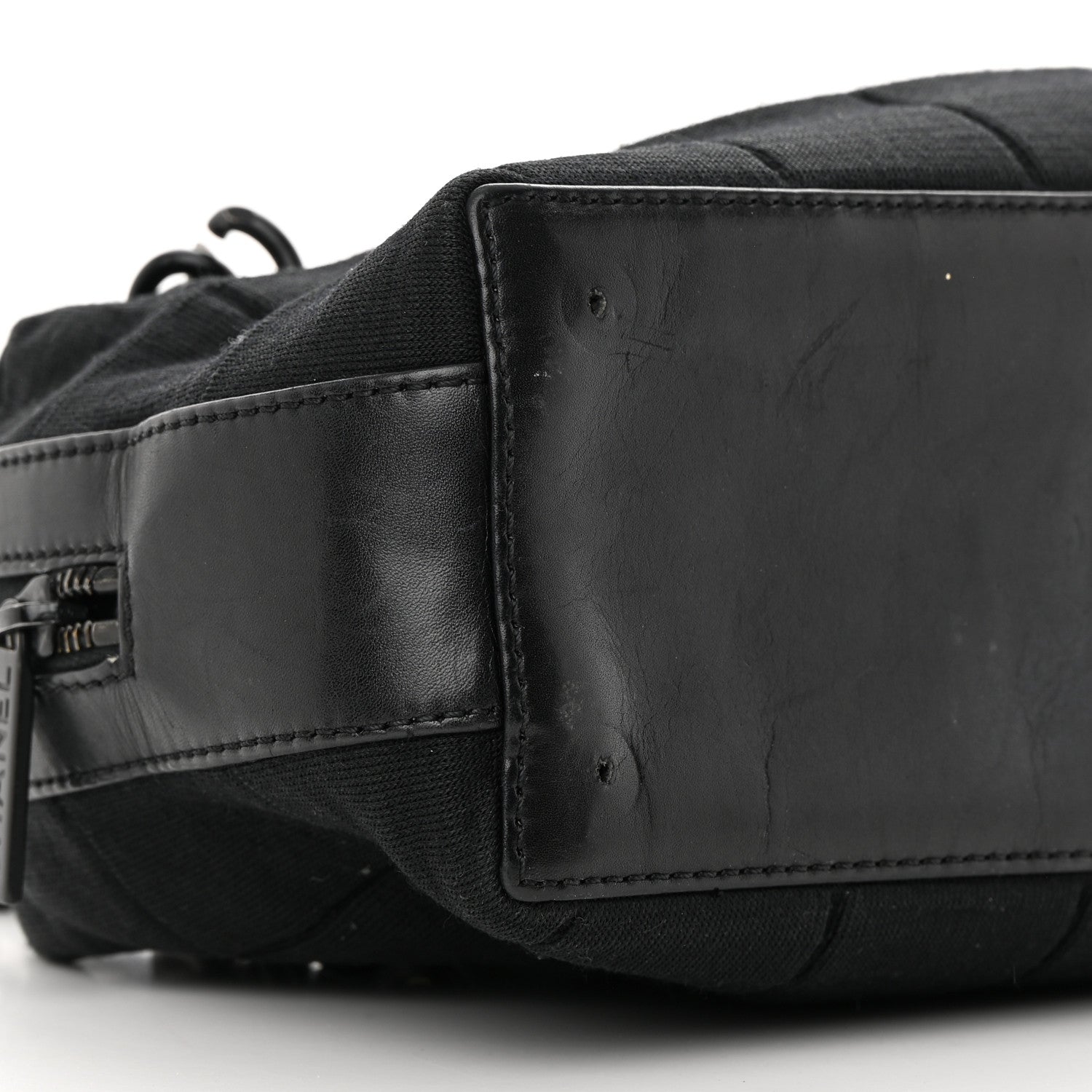 Chanel Jersey Quilted Chocolate Bar Shoulder Bag Black 8 of 19