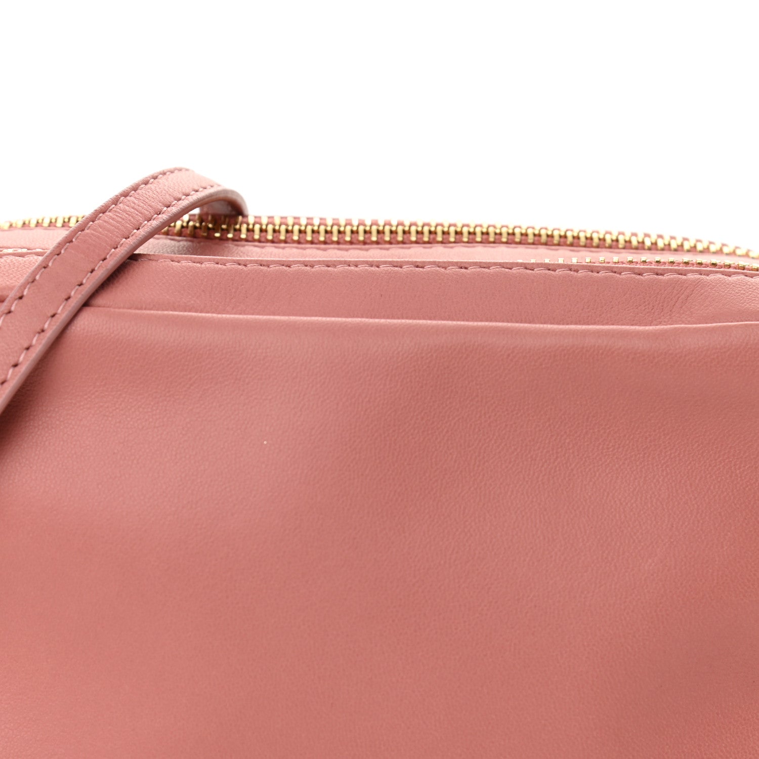 Mansur Gavriel Calfskin Double Zip Crossbody Blush 8 of 10