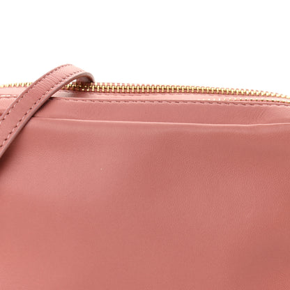 Mansur Gavriel Calfskin Double Zip Crossbody Blush 8 of 10