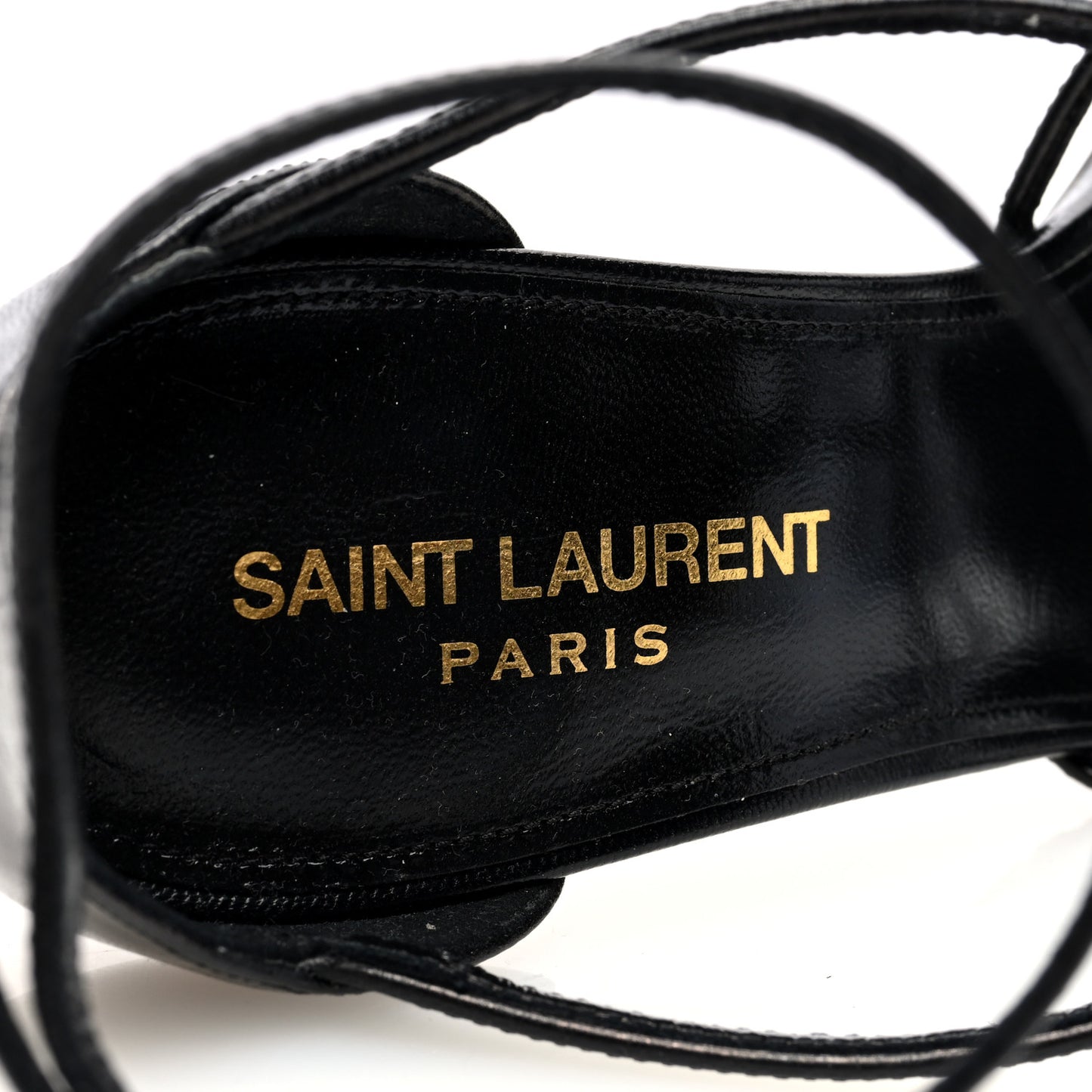 Calfskin Cassandra 100 Sandals 38.5 Black