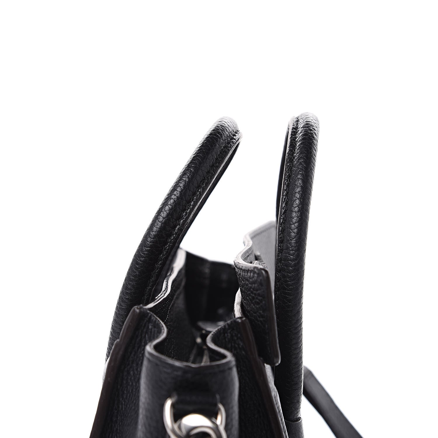 Celine Drummed Calfskin Nano Luggage Black 8 of 10