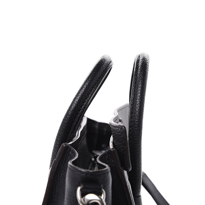 Celine Drummed Calfskin Nano Luggage Black 8 of 10