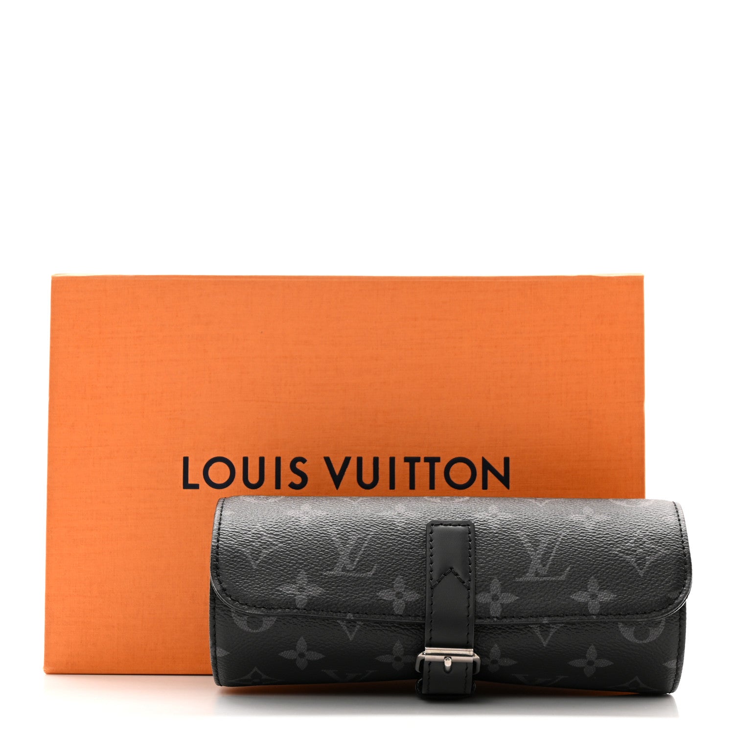 Louis Vuitton Monogram Eclipse 3 Watch Travel Case 7 of 7