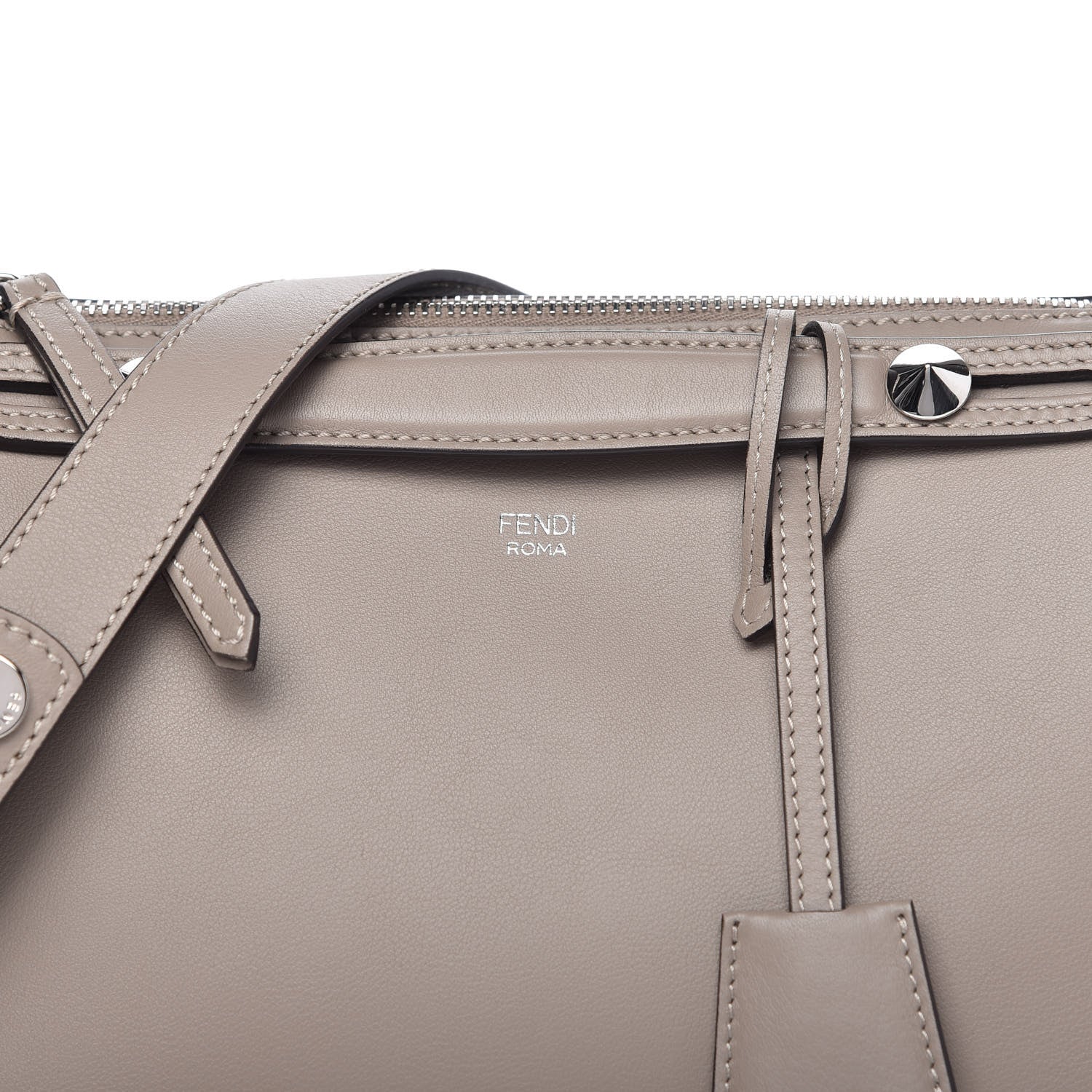 Fendi Vitello Dolce Medium By The Way Boston Bag Tortora 10 of 10