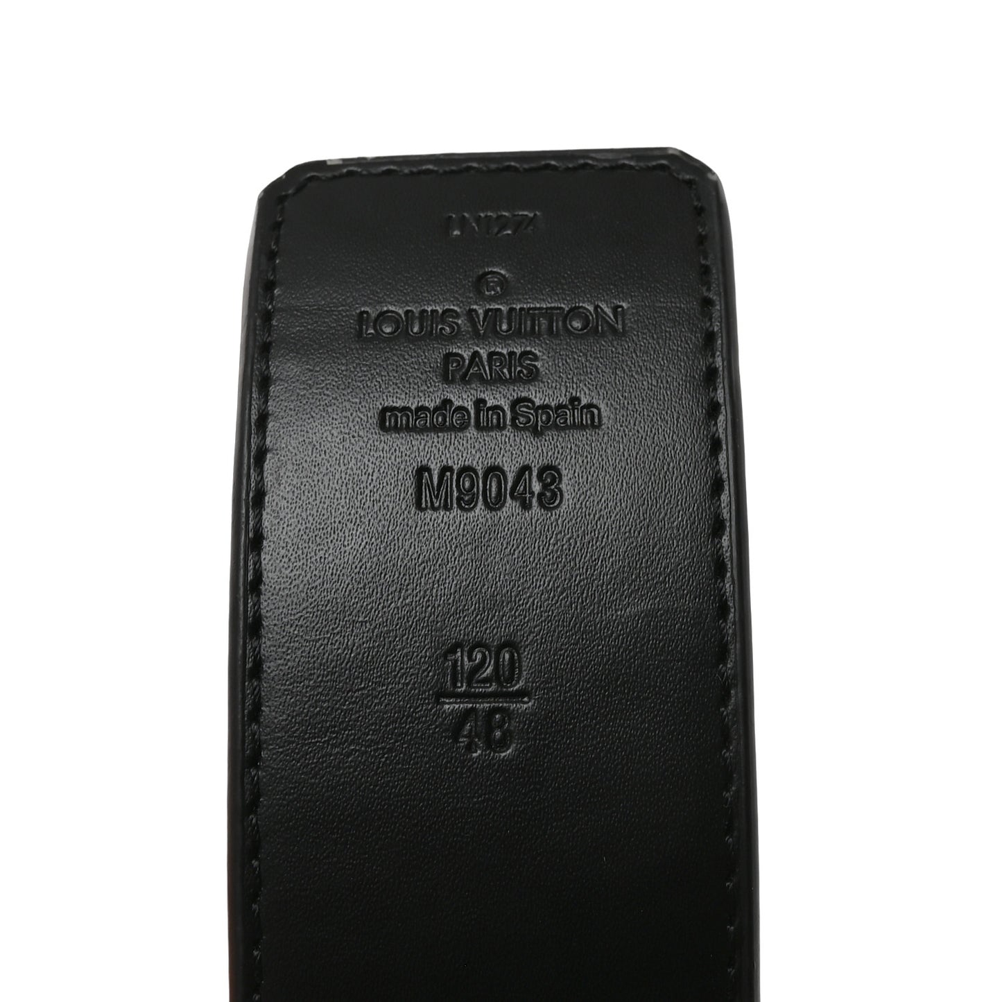 Calfskin Monogram Eclipse 40mm LV Initiales Reversible Belt 120 48