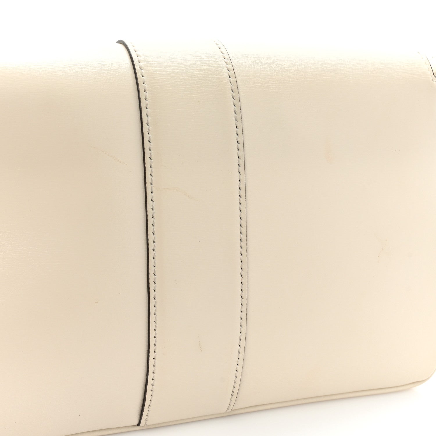 Gucci Calfskin Small Arli Flap Shoulder Bag Mystic White 13 of 13