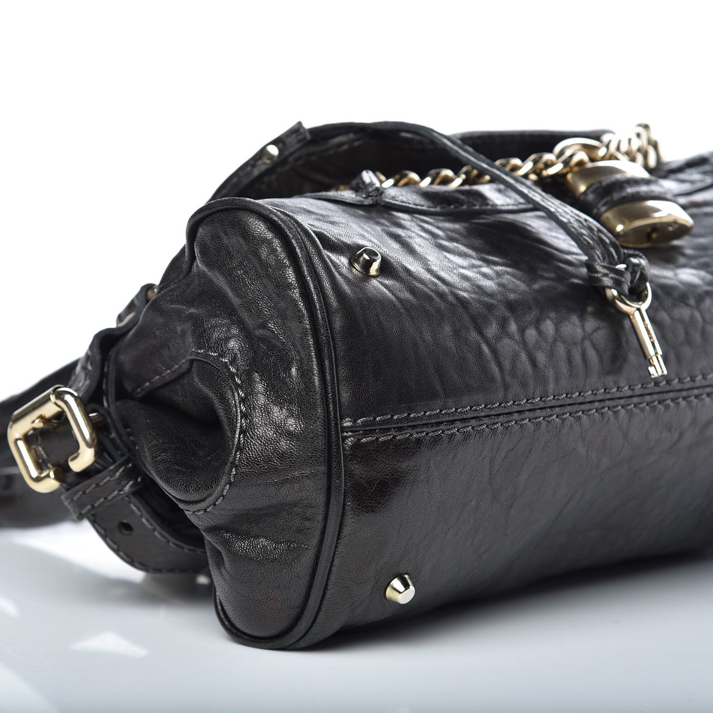 Calfskin Chain Paddington Black