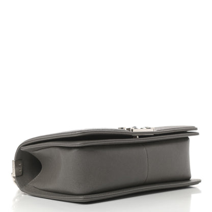 Chanel Caviar Quilted Medium Boy Flap Grey 4 of 11