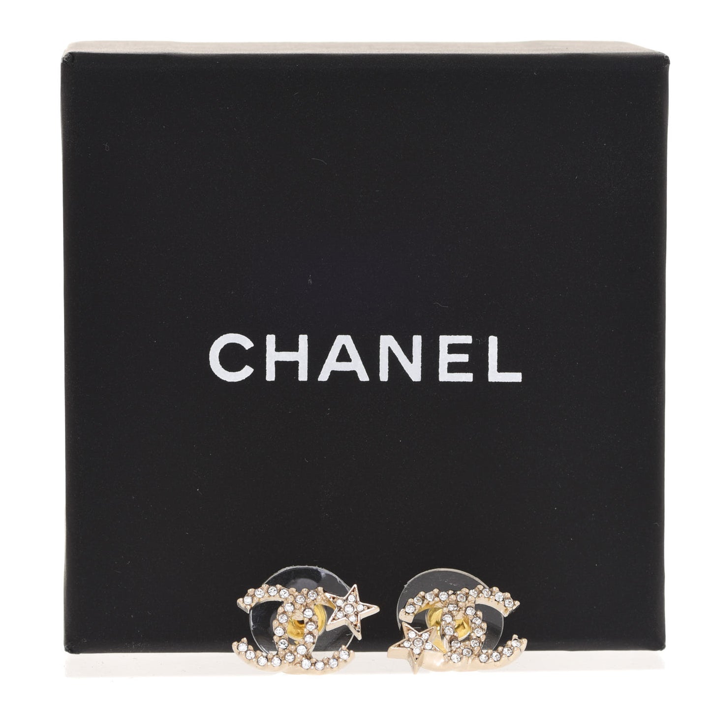 Crystal CC Starfall Earrings Gold