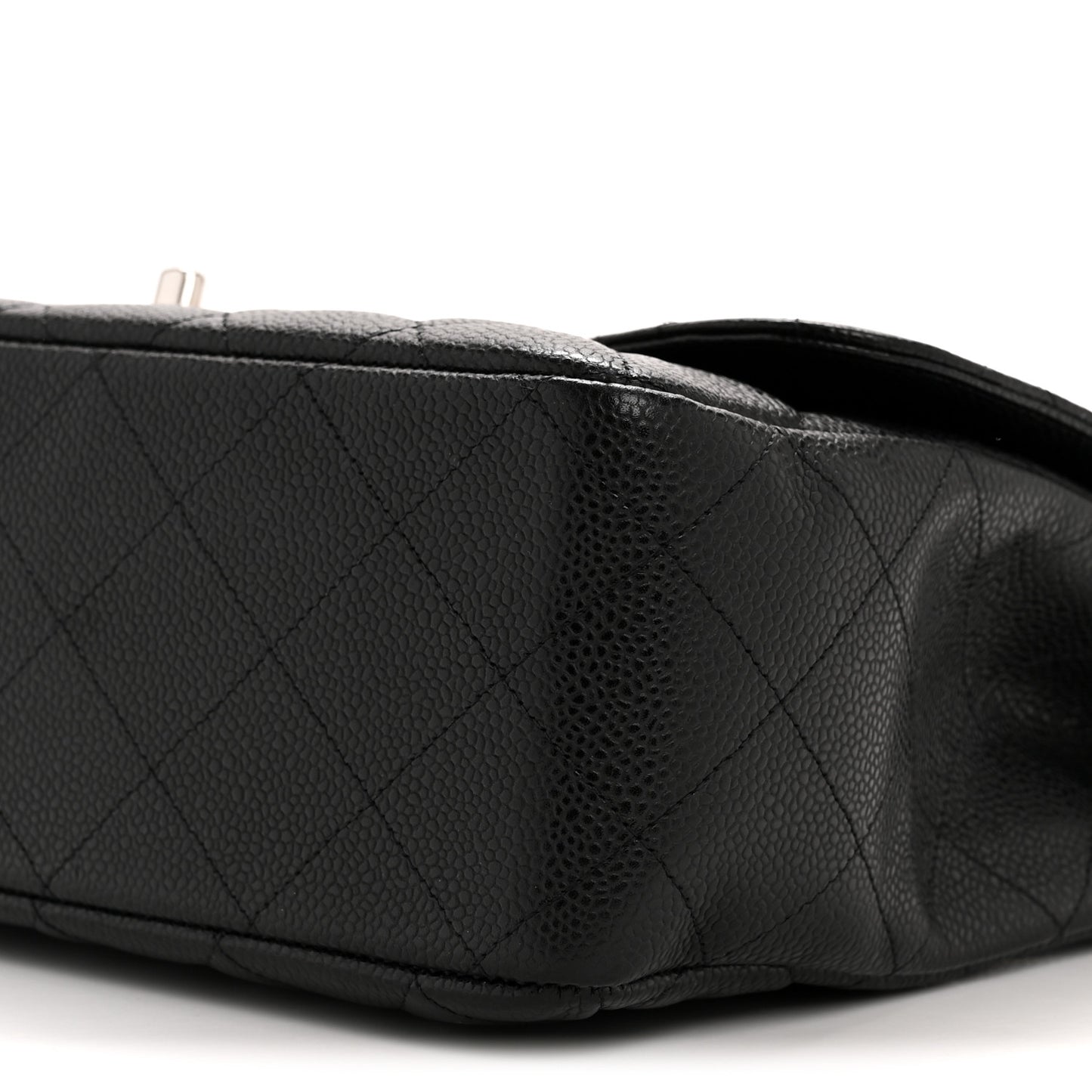 Caviar Quilted Jumbo Single Flap Black