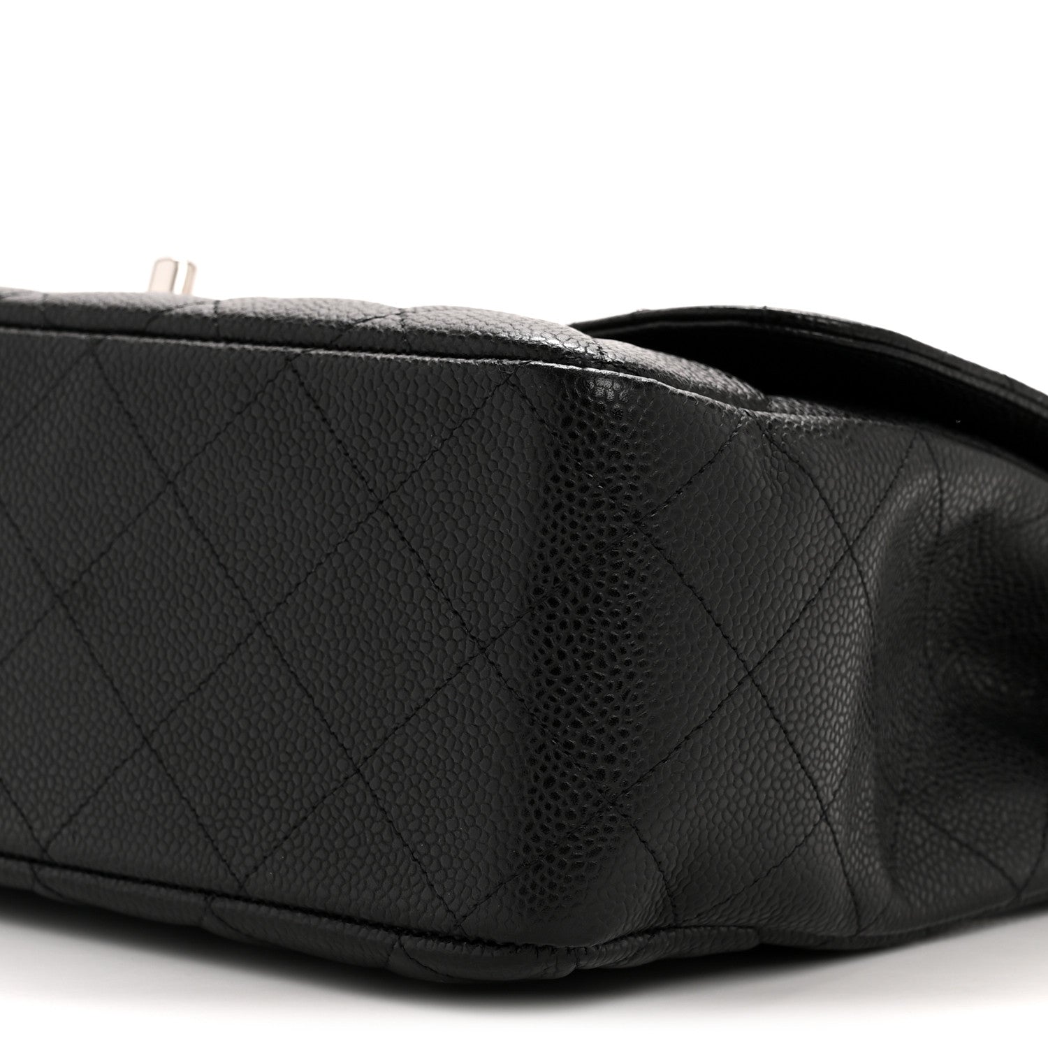 Chanel Caviar Quilted Jumbo Single Flap Black 10 of 12