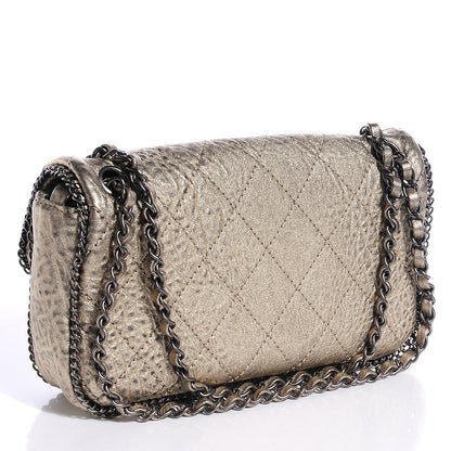 Chanel Leather Medium Leo Lion Flap Metallic 3 of 7