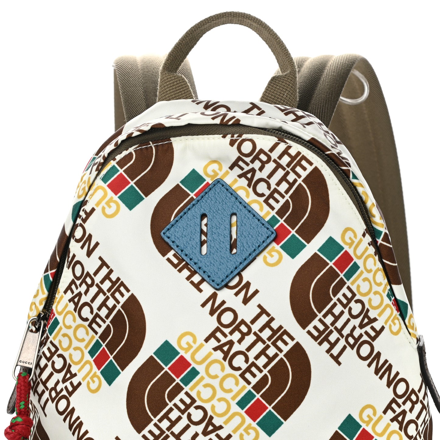 X THE NORTH FACE Econyl Nylon Medium Backpack Brown White