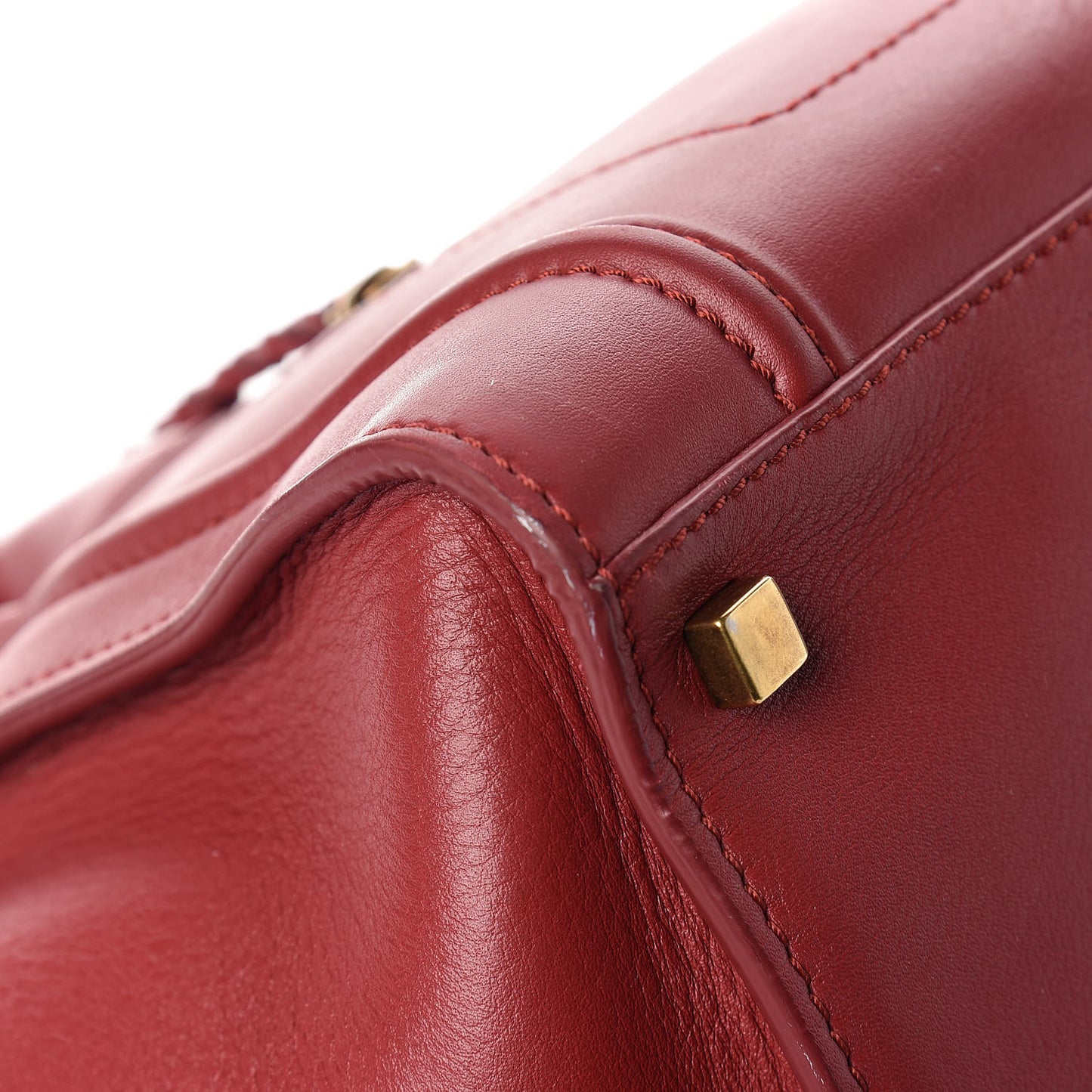 Supple Calfskin Medium Phantom Luggage Red