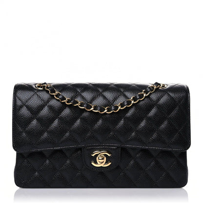 Chanel Caviar Quilted Medium Double Flap Black 1 of 10