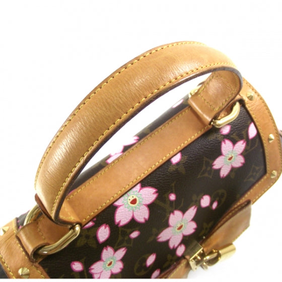 Louis Vuitton Monogram Cherry Blossom Sac Retro Bag Brown 6 of 11