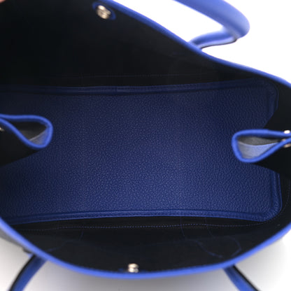 Hermes Toile Negonda Garden Party Tote 36 MM Black Bleu Electrique 5 of 10
