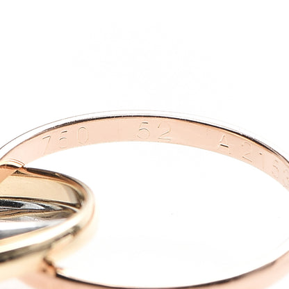 Cartier 18K Pink Yellow White Gold Extra Small Les Must De Trinity Ring 52 6 4 of 6