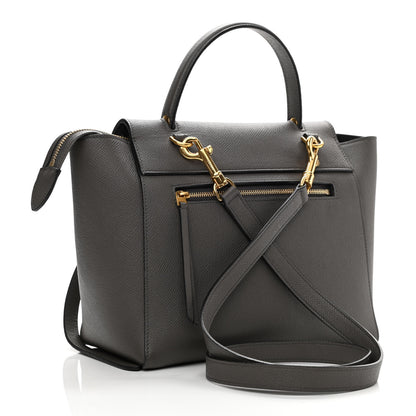 Celine Grained Calfskin Nano Belt Bag Grey 3 of 11