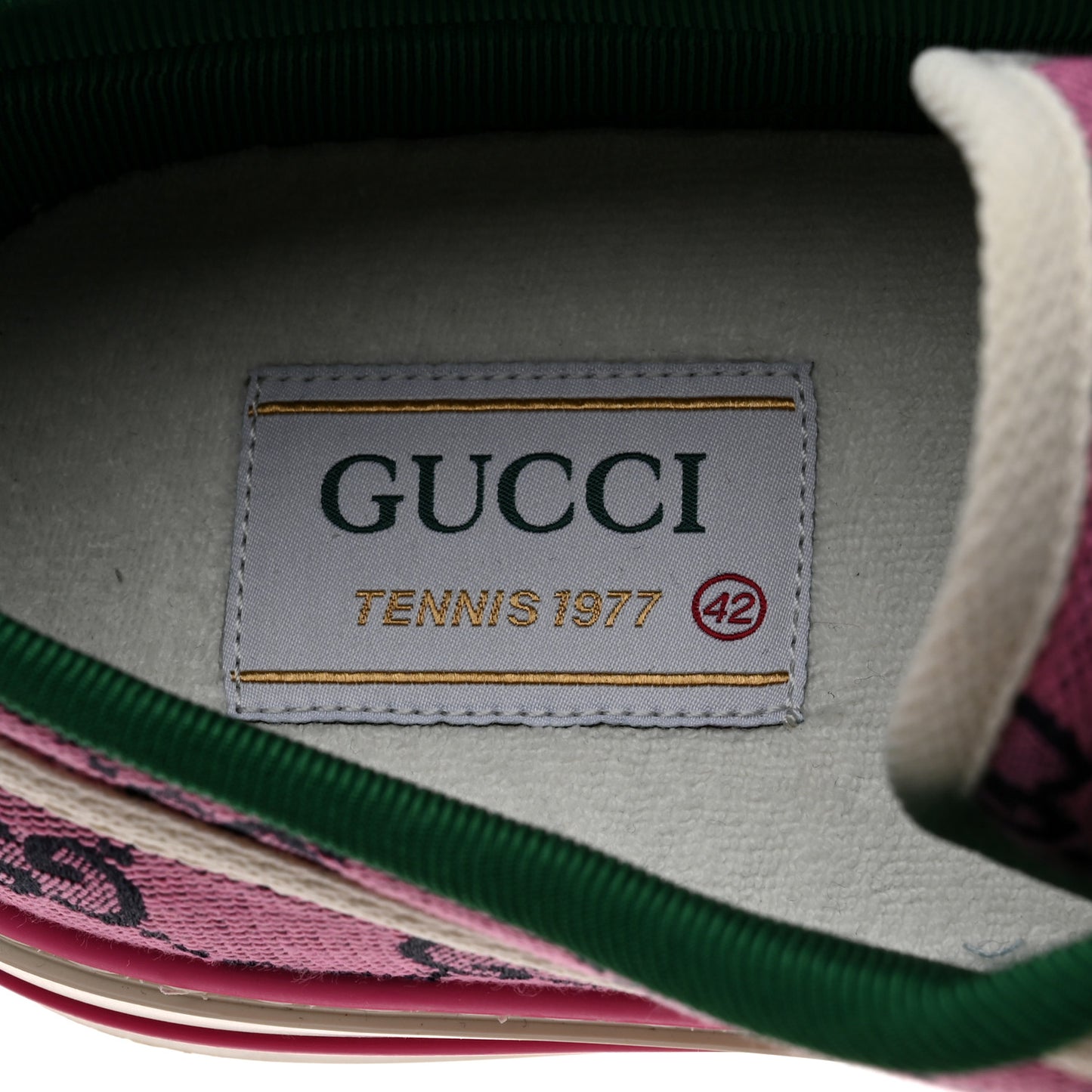 Monogram Multicolor Web Womens 1977 Tennis Sneakers 42 Pink Blue Mystic White