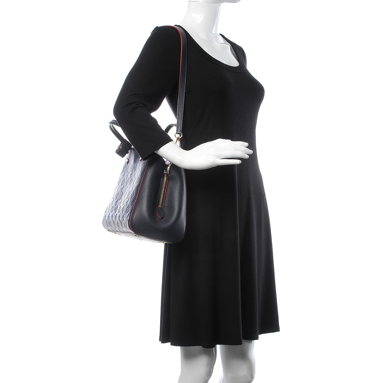 Louis Vuitton Empreinte Montaigne MM Marine Rouge 3 of 15