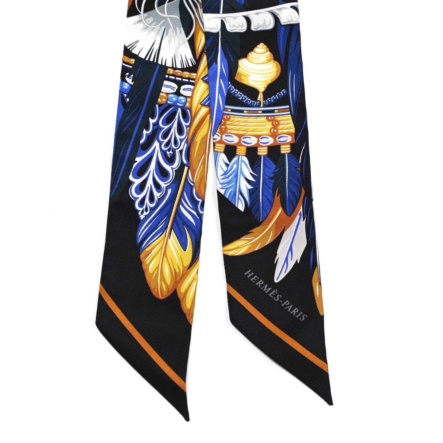 Silk La Danse Pacifique Twilly Bleu Nuit Jaune Vif
