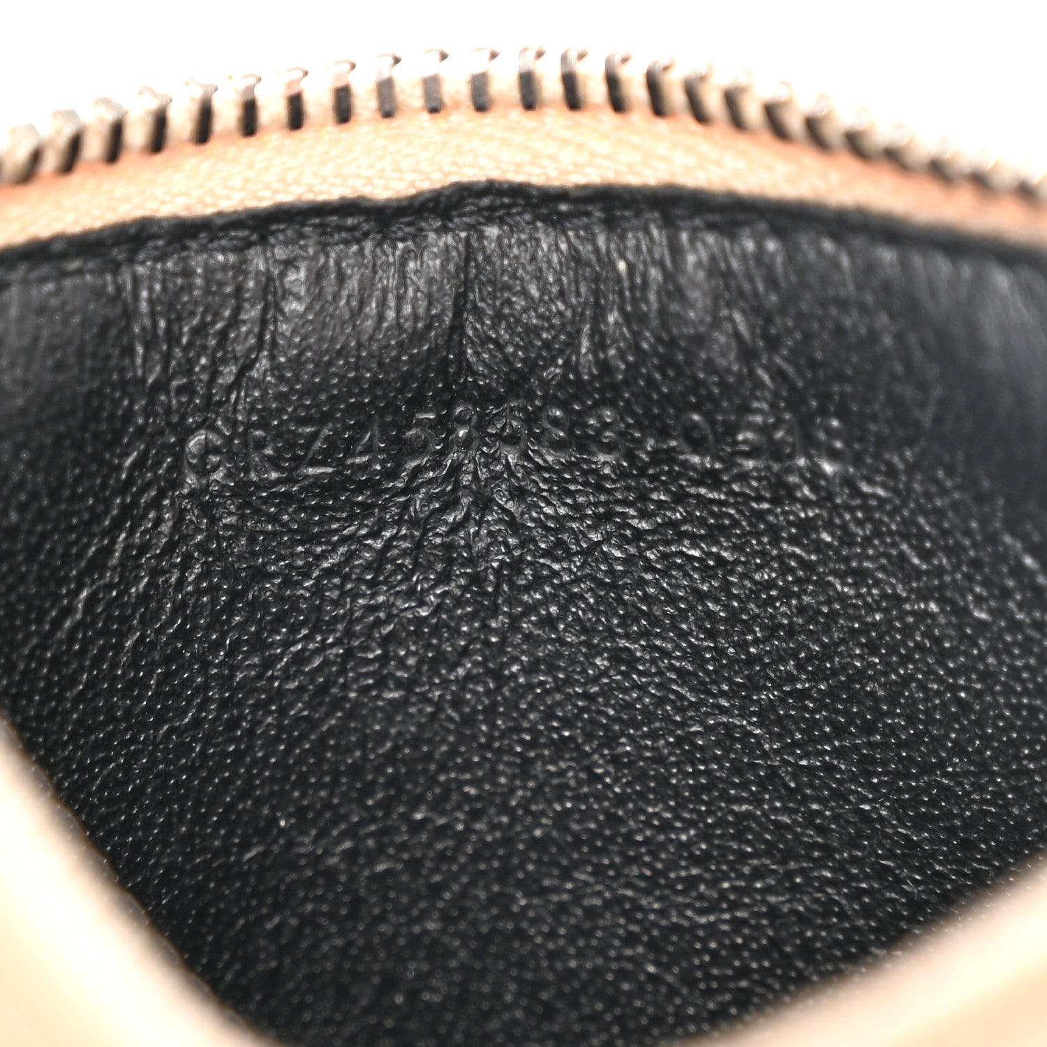 Saint Laurent Grained Calfskin 5 Fragments Zip Pouch Card Holder Nude Powder 6 of 10