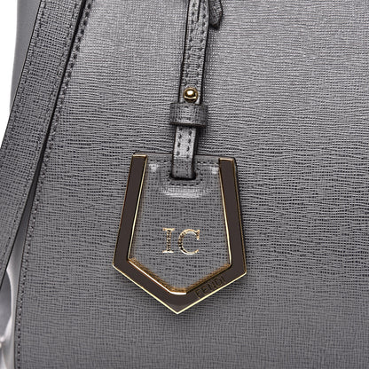 Fendi Vitello Elite Petite 2Jours Tote Grigio Grigio Chiaro 10 of 11