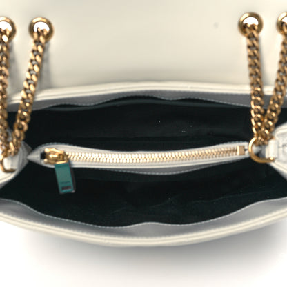 Saint Laurent Calfskin Y Quilted Monogram Small Loulou Chain Satchel Crema Soft 5 of 11