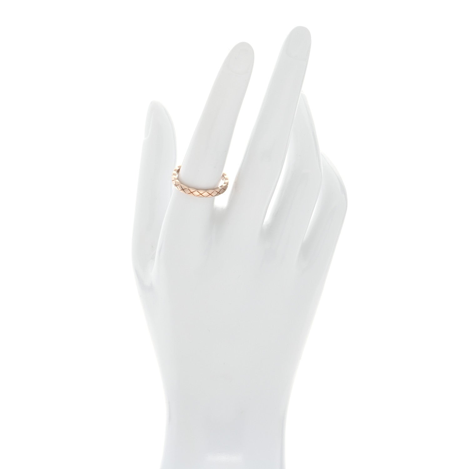 Chanel 18K Beige Gold Mini Coco Crush Ring 57 8 2 of 4