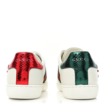 Gucci Calfskin Web Studded Womens Arrow Ace Sneakers 35.5 White 4 of 10