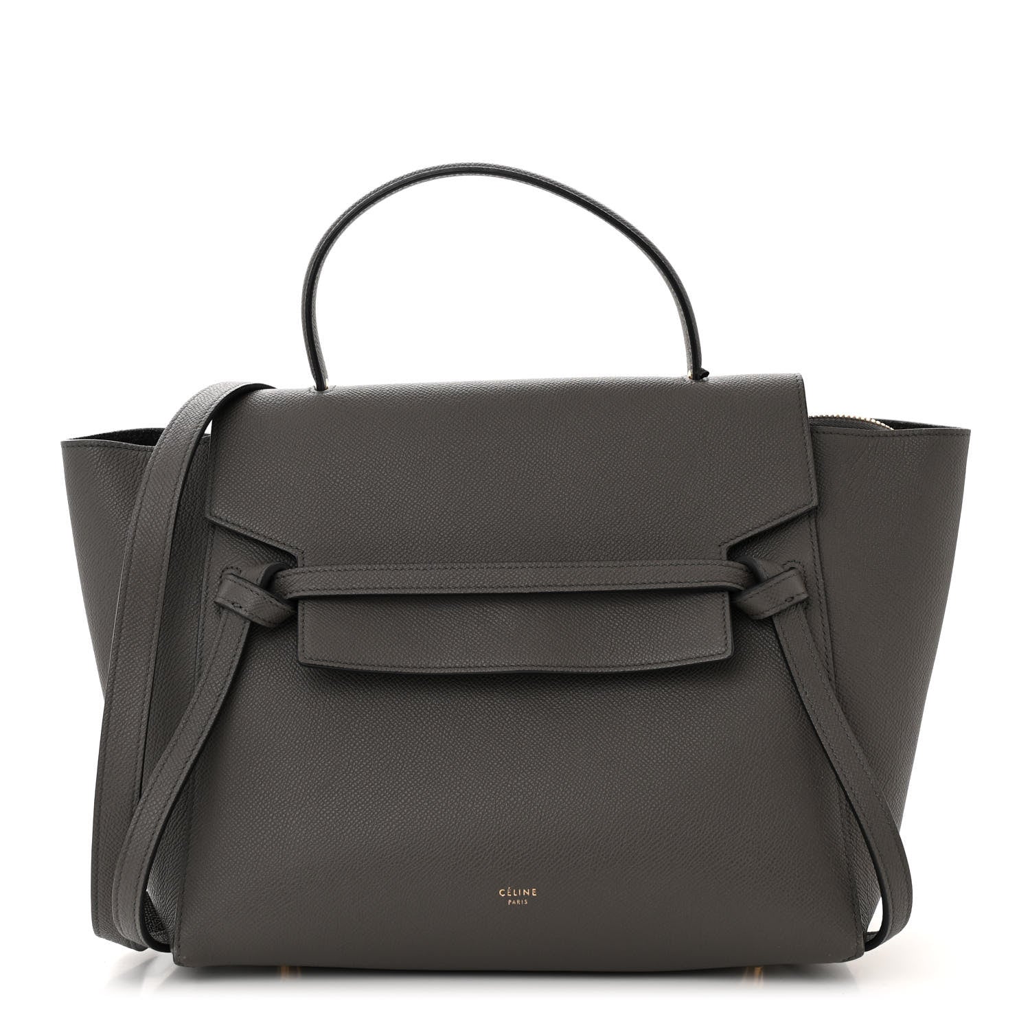 Celine Grained Calfskin Mini Belt Bag Grey 1 of 11