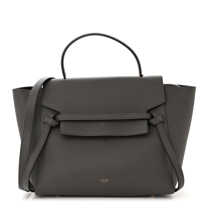 Celine Grained Calfskin Mini Belt Bag Grey 1 of 11