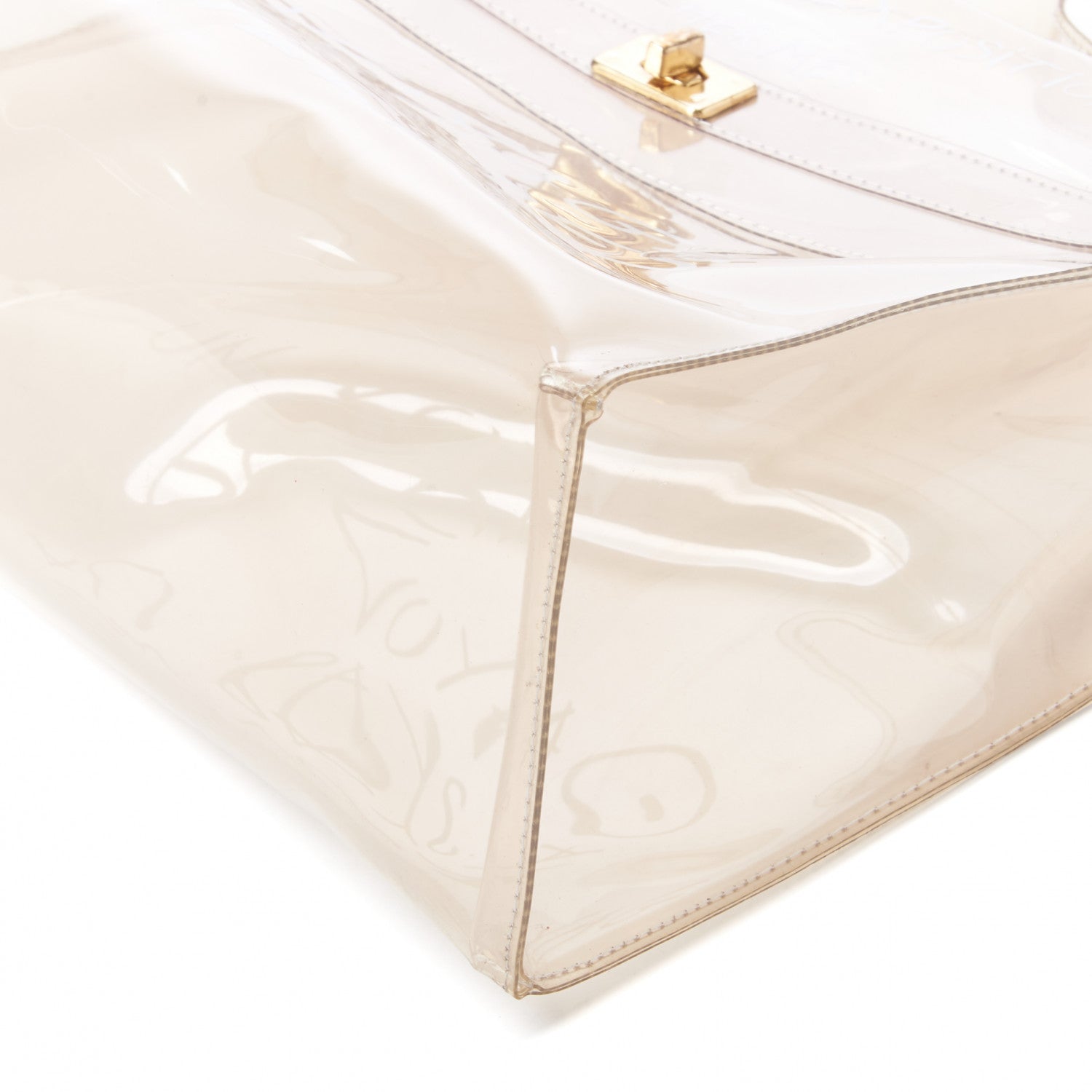 Hermes Vinyl Souvenir De L'Exposition Kelly Transparent 4 of 7
