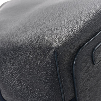 Loro Piana Grained Calfskin Large Bale Bag Navy Blue 11 of 12