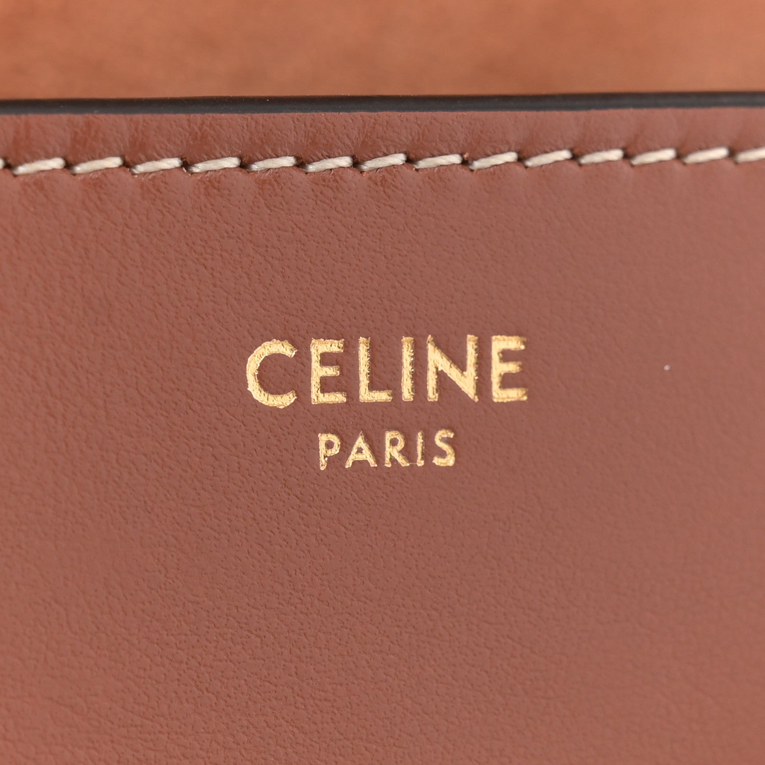 Celine Smooth Calfskin Cuir Triomphe Folco Crossbody Bag Tan 6 of 11